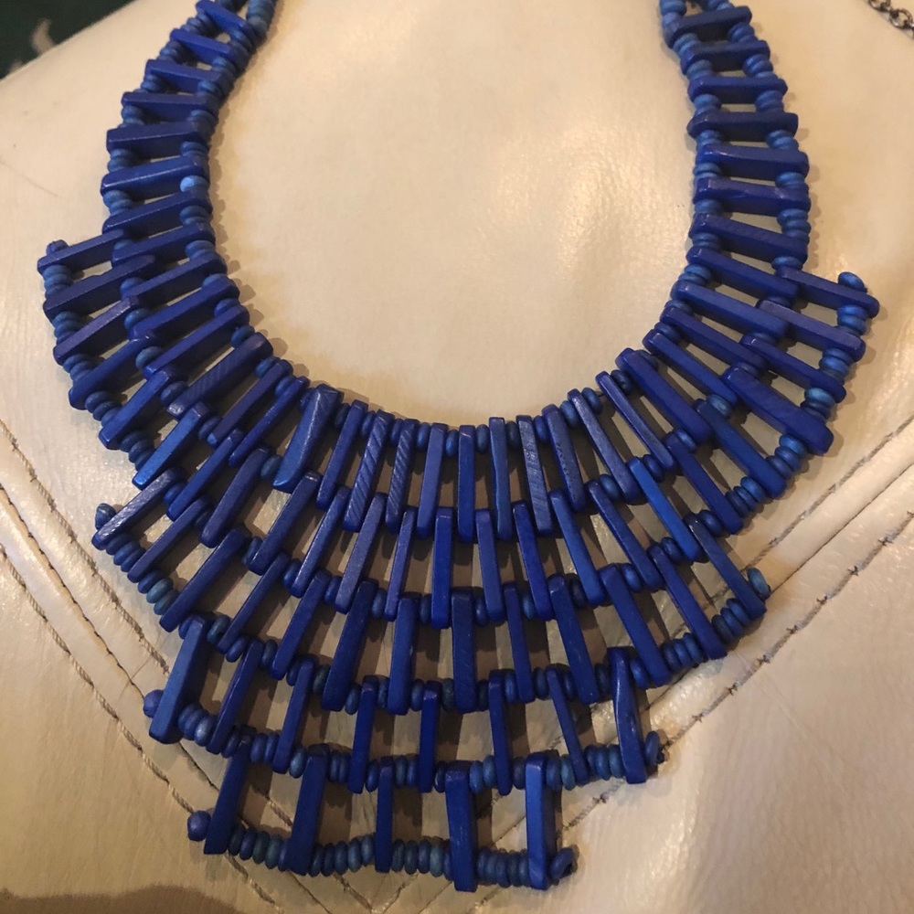 Gorgeous Blue Statement Necklace - image 1
